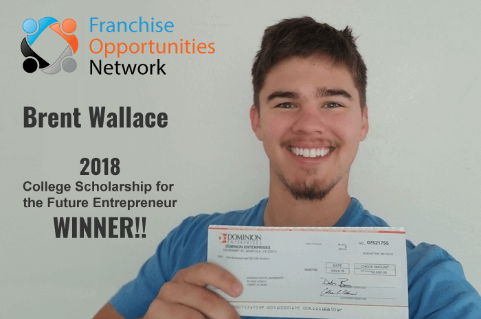 Franchise Opportunities Scholarship Winner 2018 - Brent Wallace