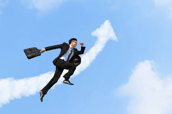 Businessman Jumping