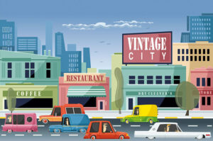 vintage city