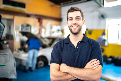 young auto worker